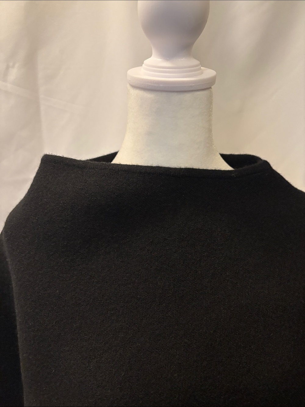 Zara Black Crew Neck Poncho Sweater - US size Medium - Picture 5 of 10